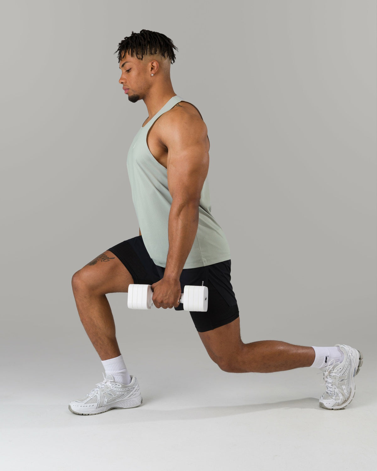 Base Cutoff - Silver - Mens Workout Tee | Alphalete