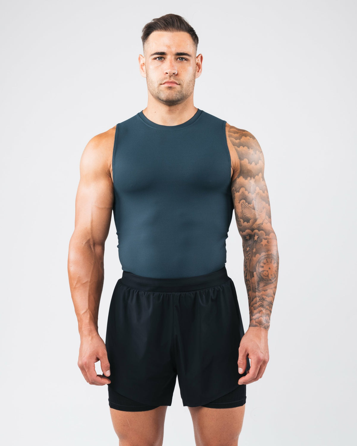 Power Tank - Dark Cyan - Mens Workout Tee | Alphalete