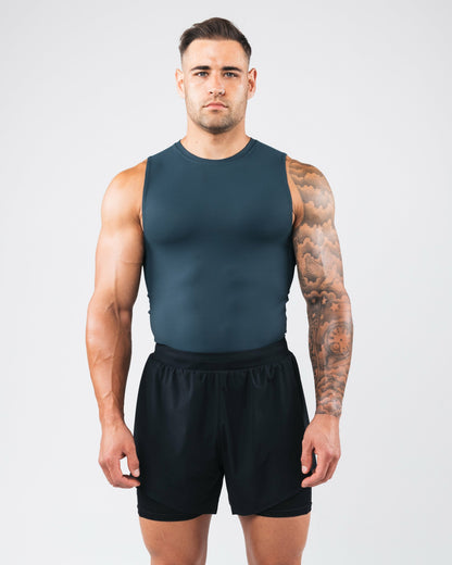 Power Tank - Dark Cyan - Mens Workout Tee | Alphalete