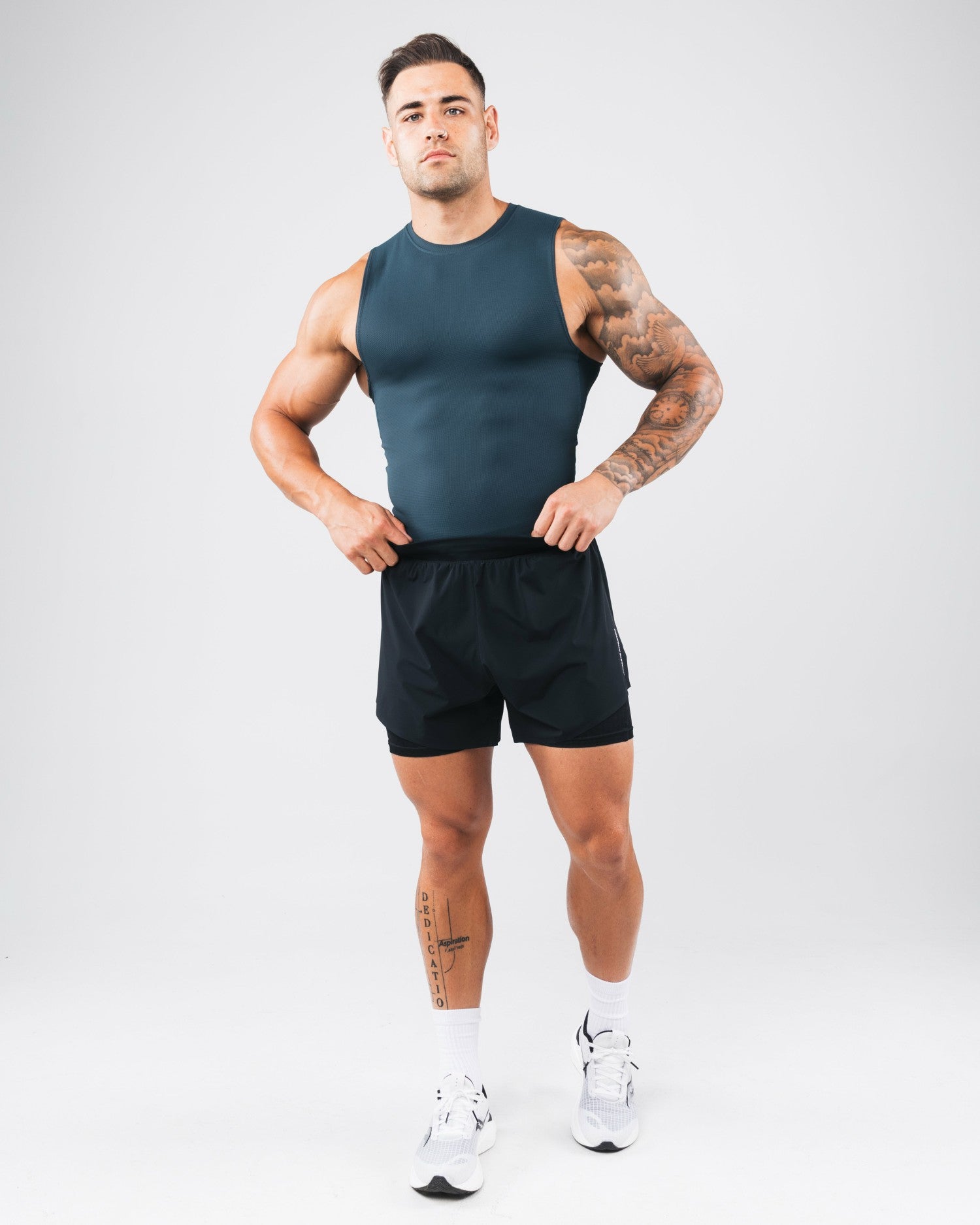 Power Tank - Dark Cyan - Mens Workout Tee | Alphalete