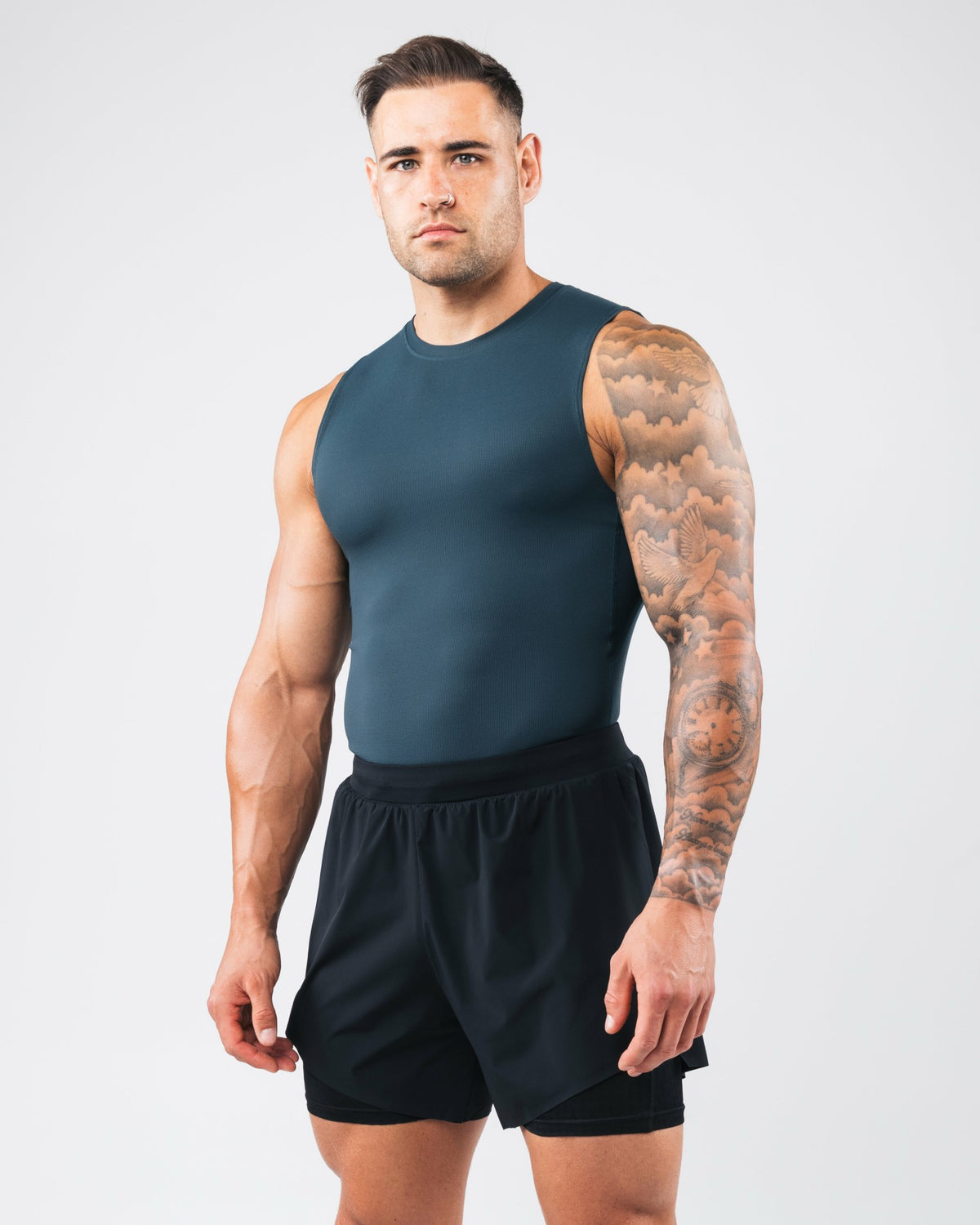 Power Tank - Dark Cyan - Mens Workout Tee | Alphalete