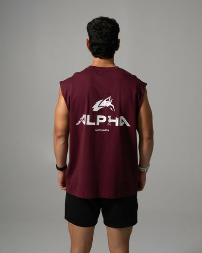 Alpha Tank - Merlot - Mens Workout Tee | Alphalete