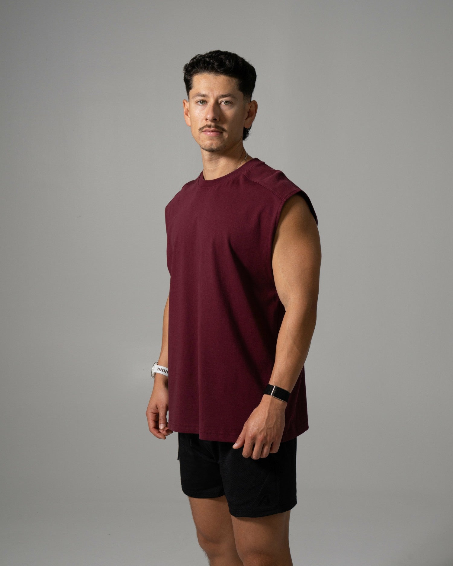 Alpha Tank - Merlot - Mens Workout Tee | Alphalete