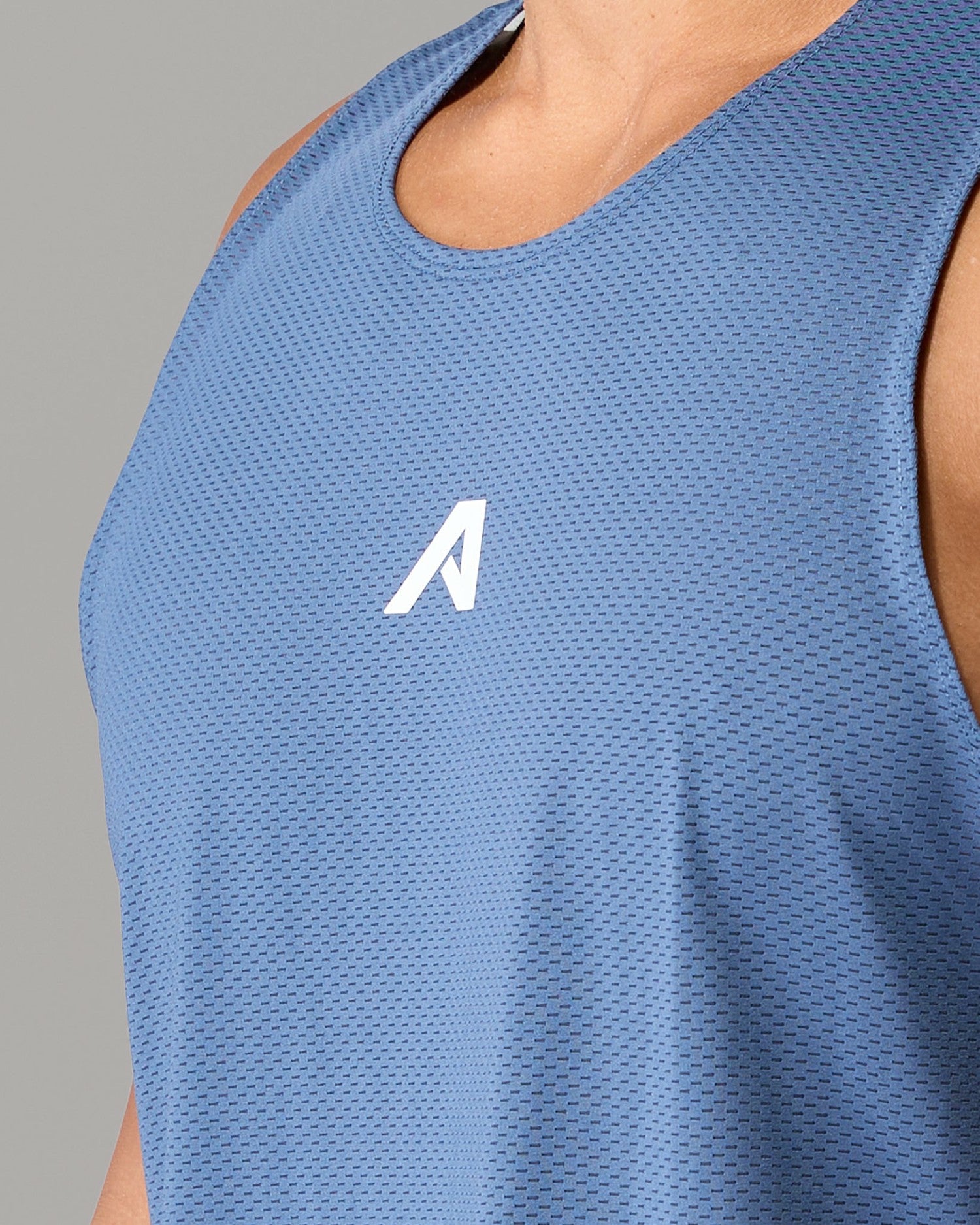 Base Cutoff - Muted Blue - Mens Workout Tee | Alphalete