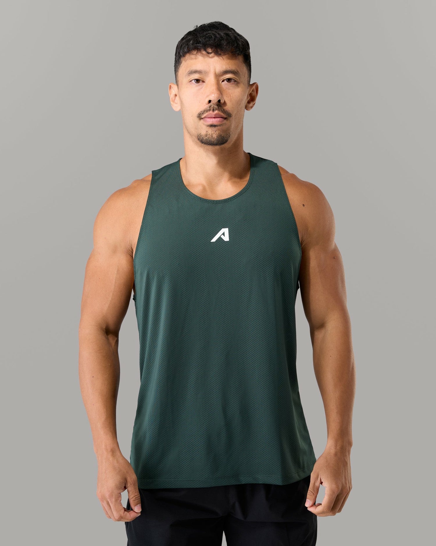 Base Cutoff - Summit Green - Mens Workout Tee | Alphalete