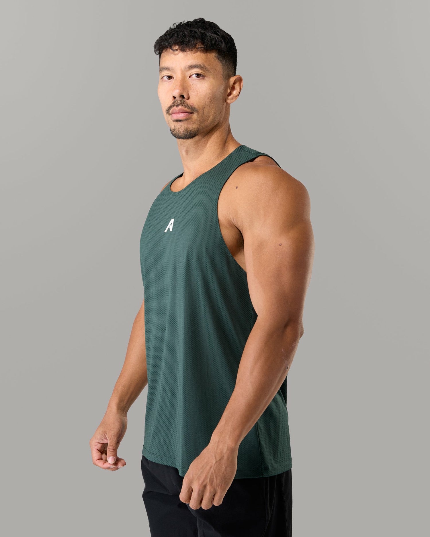 Base Cutoff - Summit Green - Mens Workout Tee | Alphalete