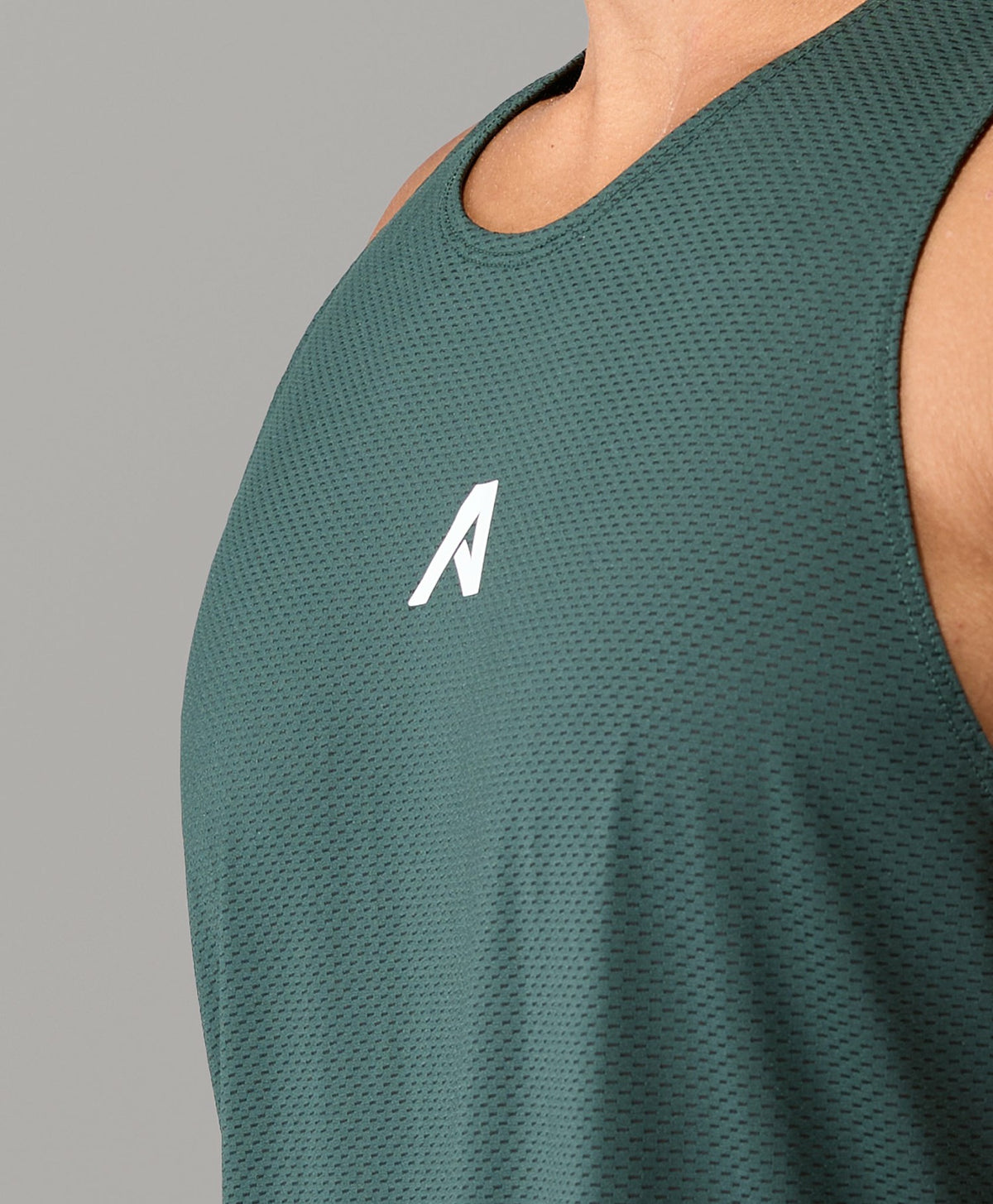 Base Cutoff - Summit Green - Mens Workout Tee | Alphalete