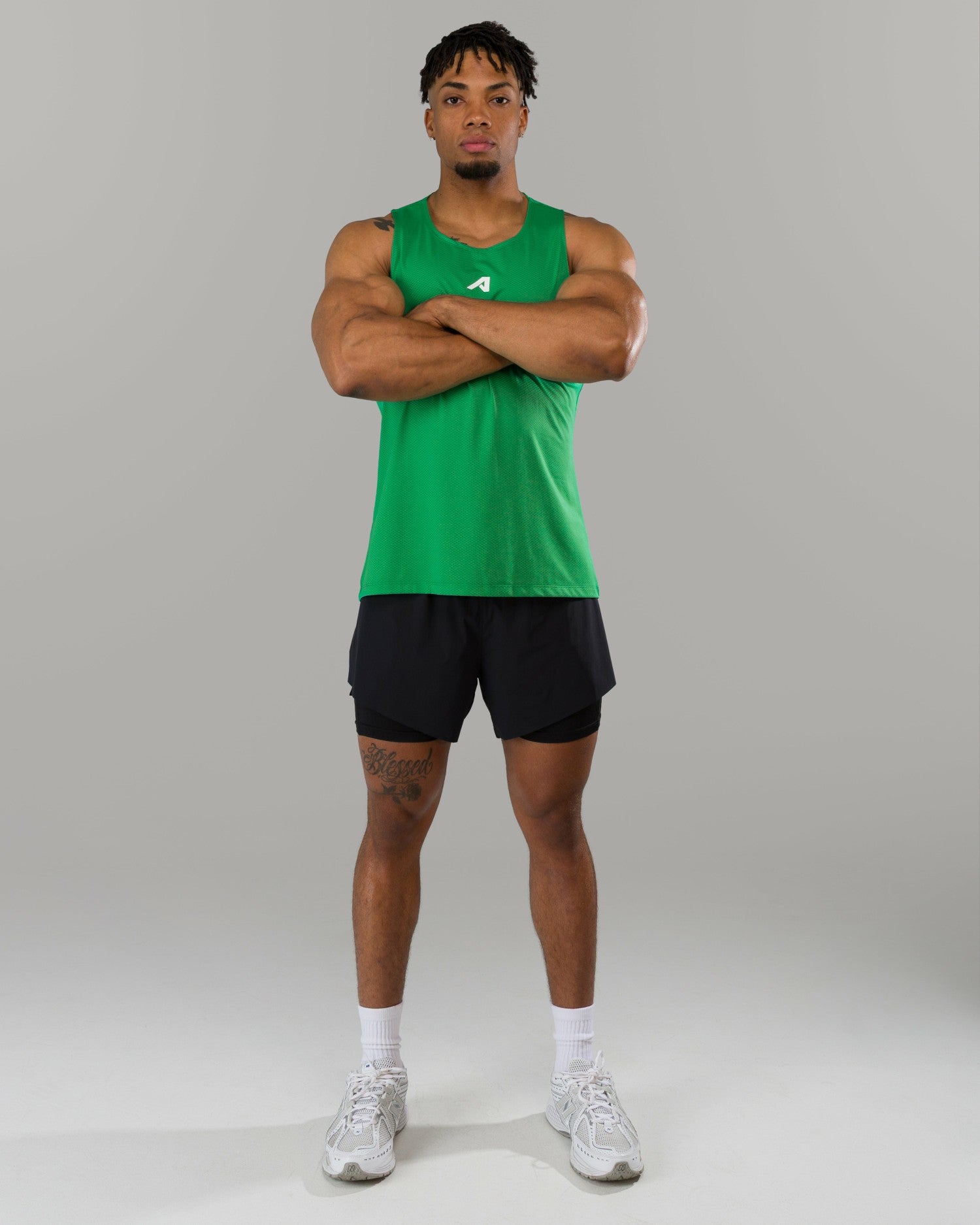 Base Cutoff - Emerald Green - Mens Workout Tee | Alphalete