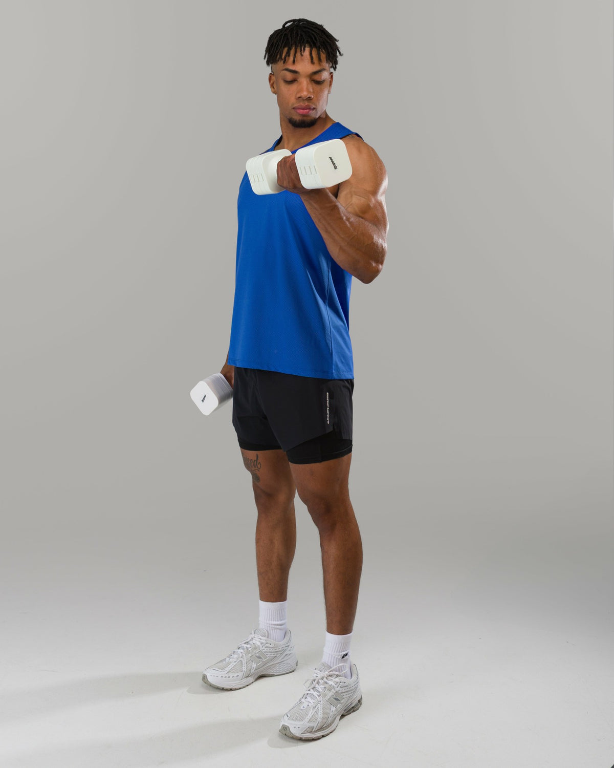 Base Cutoff - Prime Blue - Mens Workout Tee | Alphalete