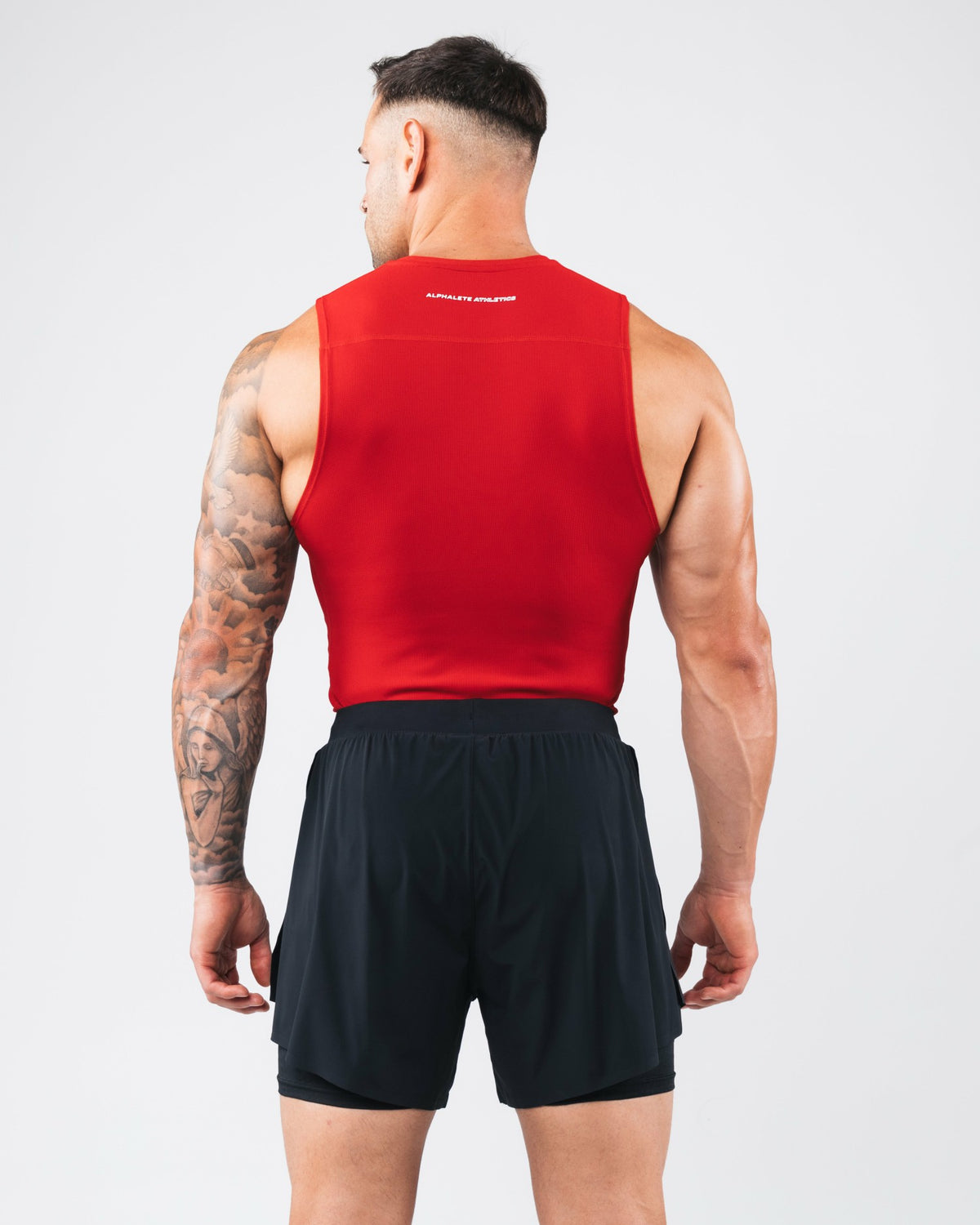 Power Tank - Carmine - Mens Workout Tee | Alphalete