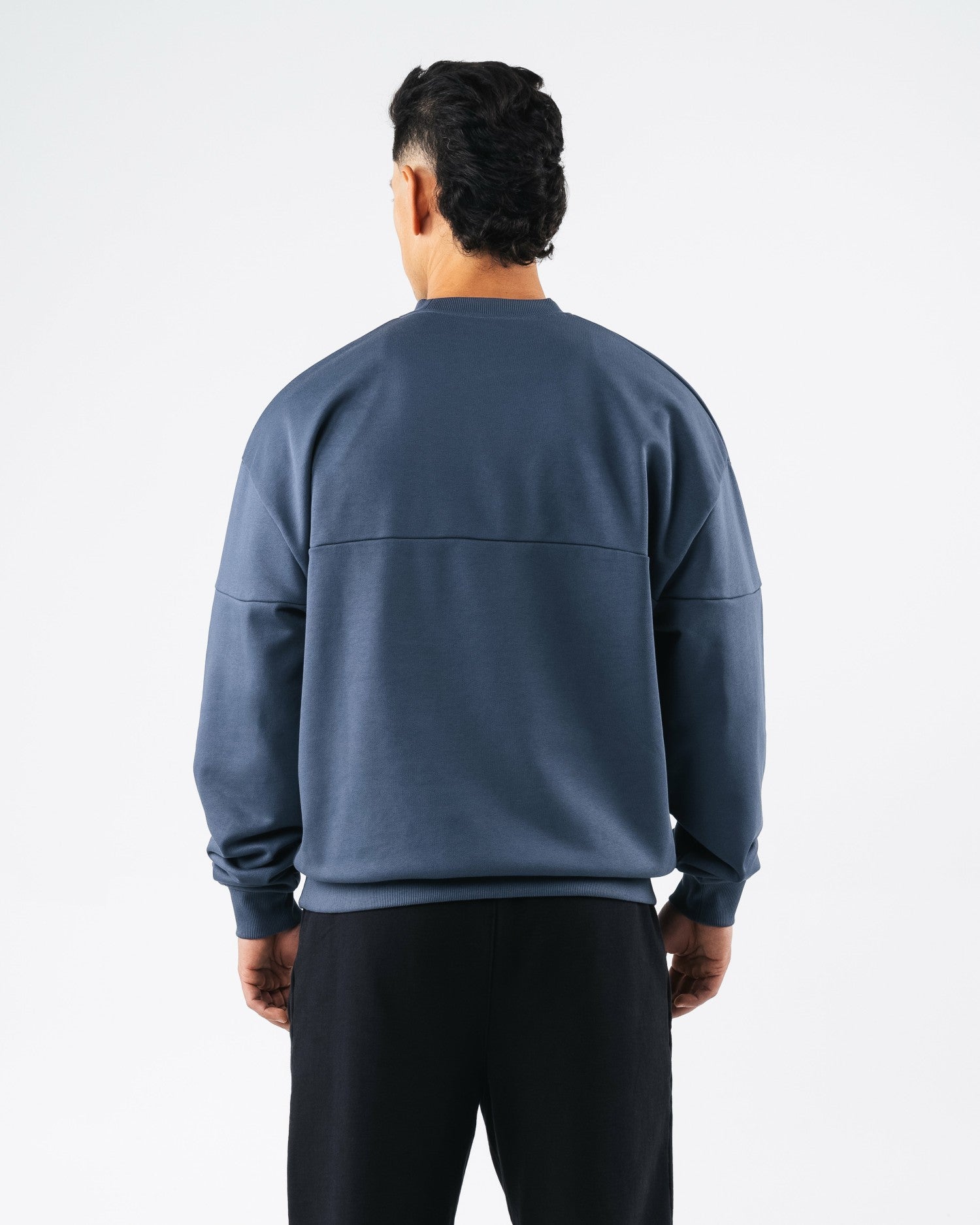 Establishment Split Crewneck - Marine - Workout Clothes | Alphalete