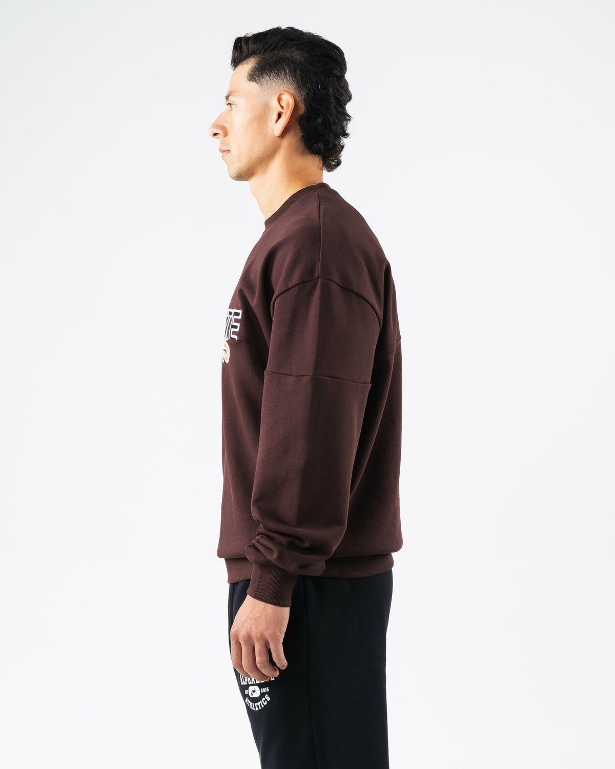Establishment Split Crewneck - Deep Mauve | Alphalete