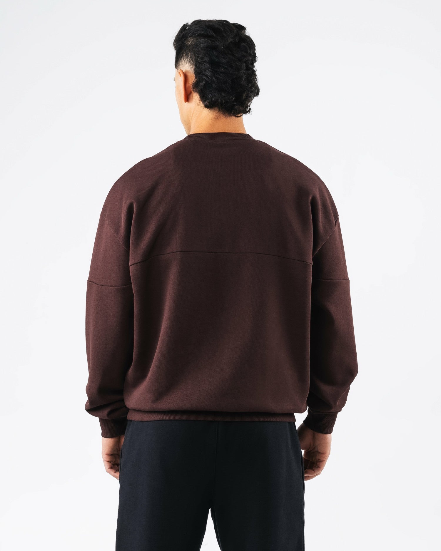 Establishment Split Crewneck - Deep Mauve | Alphalete