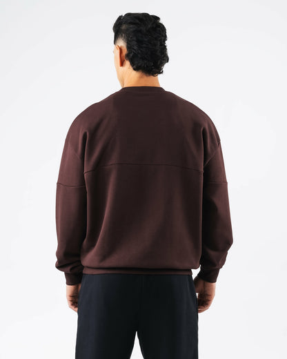 Establishment Split Crewneck - Deep Mauve | Alphalete