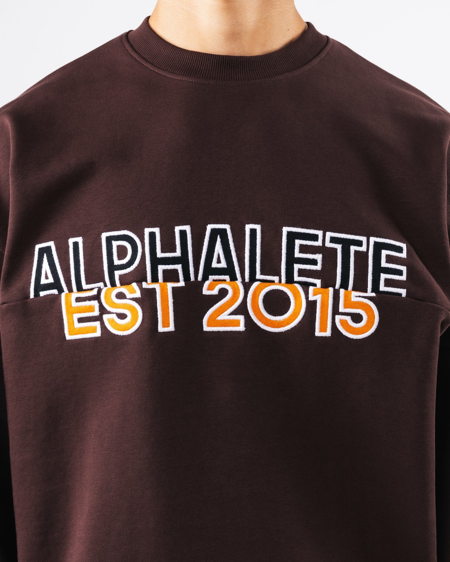 Establishment Split Crewneck - Deep Mauve | Alphalete