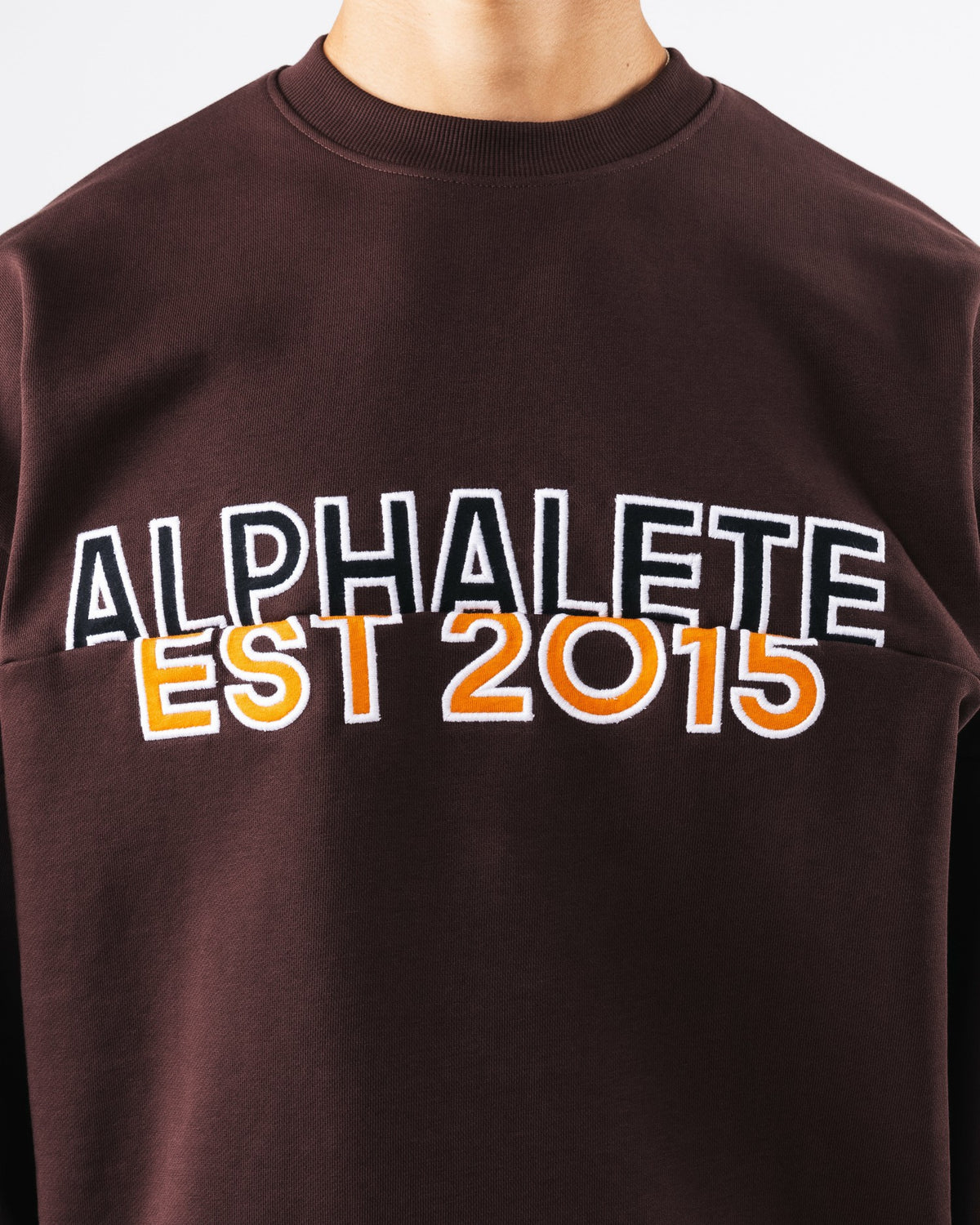 Establishment Split Crewneck - Deep Mauve | Alphalete