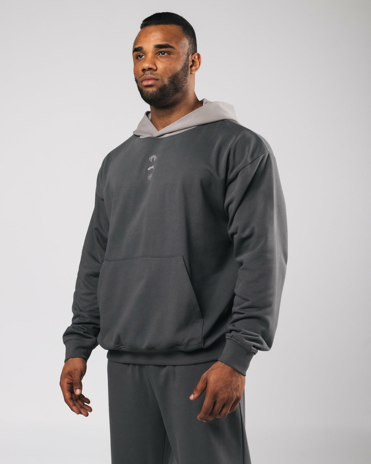 Three Pillar Heavyweight Hoodie - Pewter | Alphalete