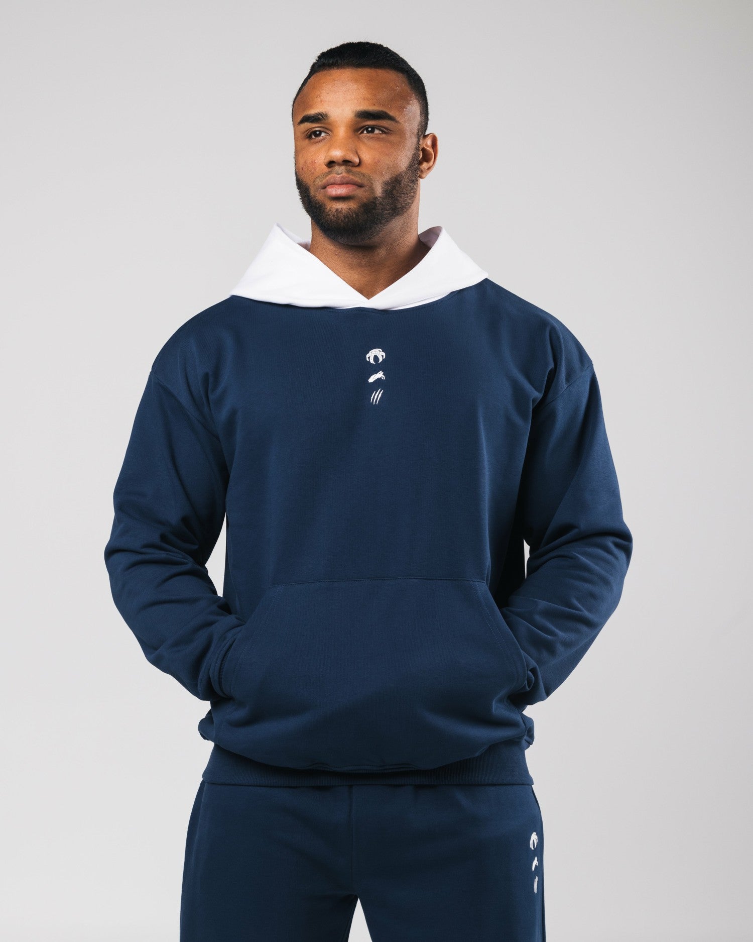 Three Pillar Heavyweight Hoodie - Denim | Alphalete