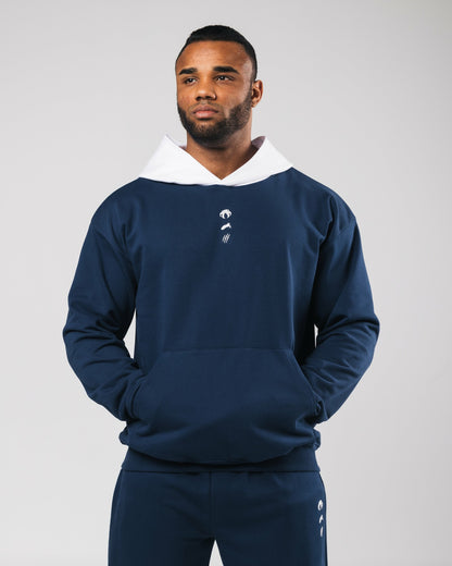 Three Pillar Heavyweight Hoodie - Denim | Alphalete
