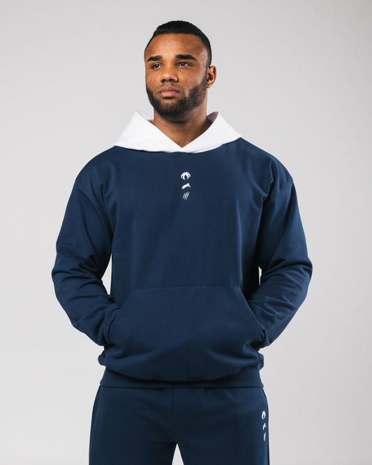 Three Pillar Heavyweight Hoodie - Denim | Alphalete