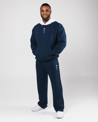Three Pillar Heavyweight Hoodie - Denim | Alphalete