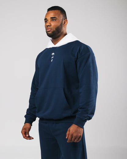 Three Pillar Heavyweight Hoodie - Denim | Alphalete