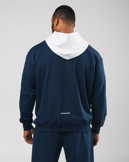 Three Pillar Heavyweight Hoodie - Denim | Alphalete
