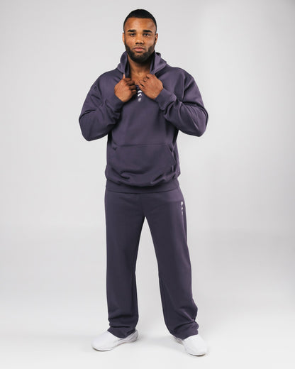 Three Pillar Heavyweight Hoodie - Muted Purple | Alphalete