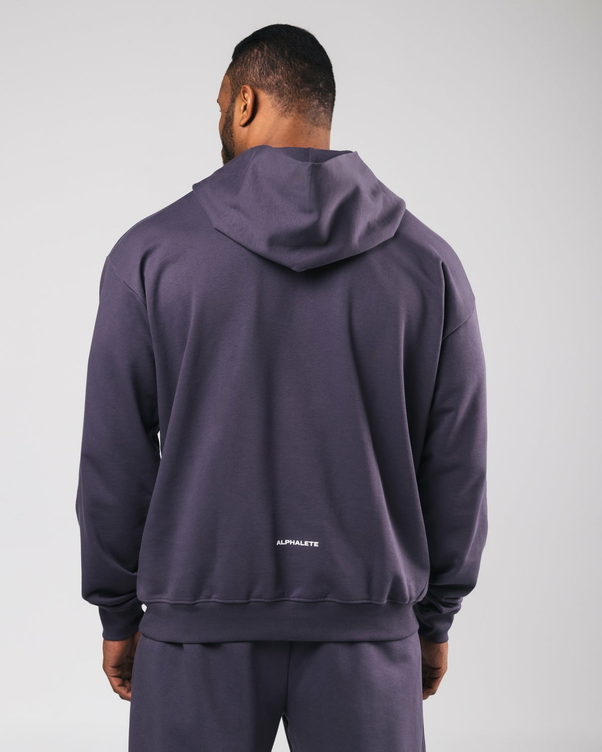 Three Pillar Heavyweight Hoodie - Muted Purple | Alphalete