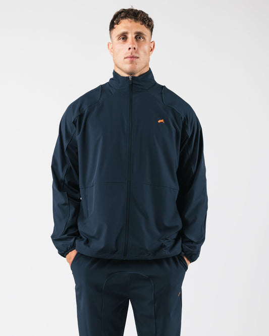 Club Training Jacket - Deep Navy - Men Workout Clothes | Alphalete