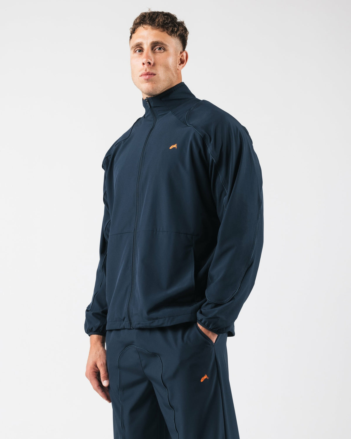 Club Training Jacket - Deep Navy - Men Workout Clothes | Alphalete