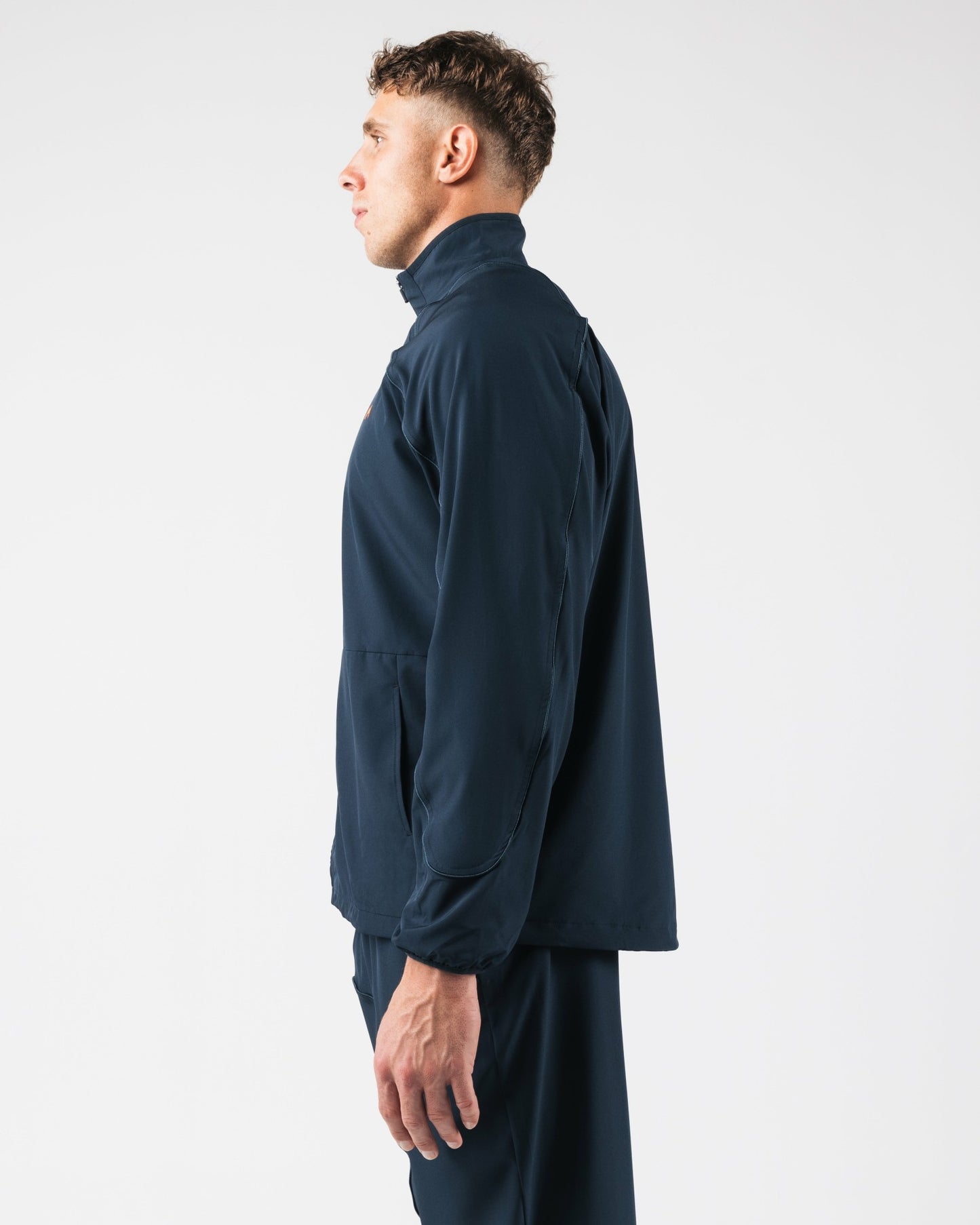 Club Training Jacket - Deep Navy - Men Workout Clothes | Alphalete