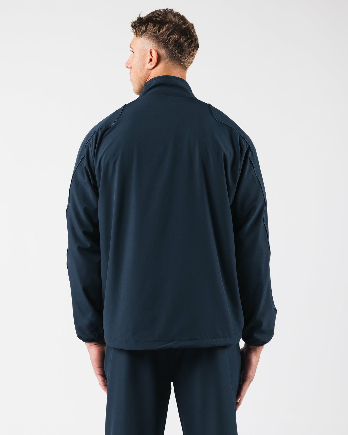 Club Training Jacket - Deep Navy - Men Workout Clothes | Alphalete