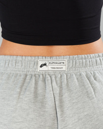 Core Sweat Short - Heather Grey | Alphalete