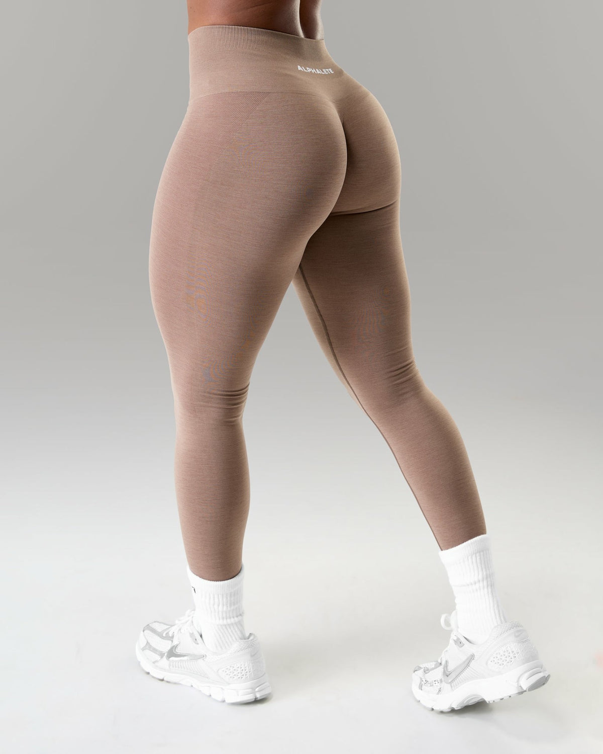 Amplify Mid Rise Legging - Mocha | Alphalete