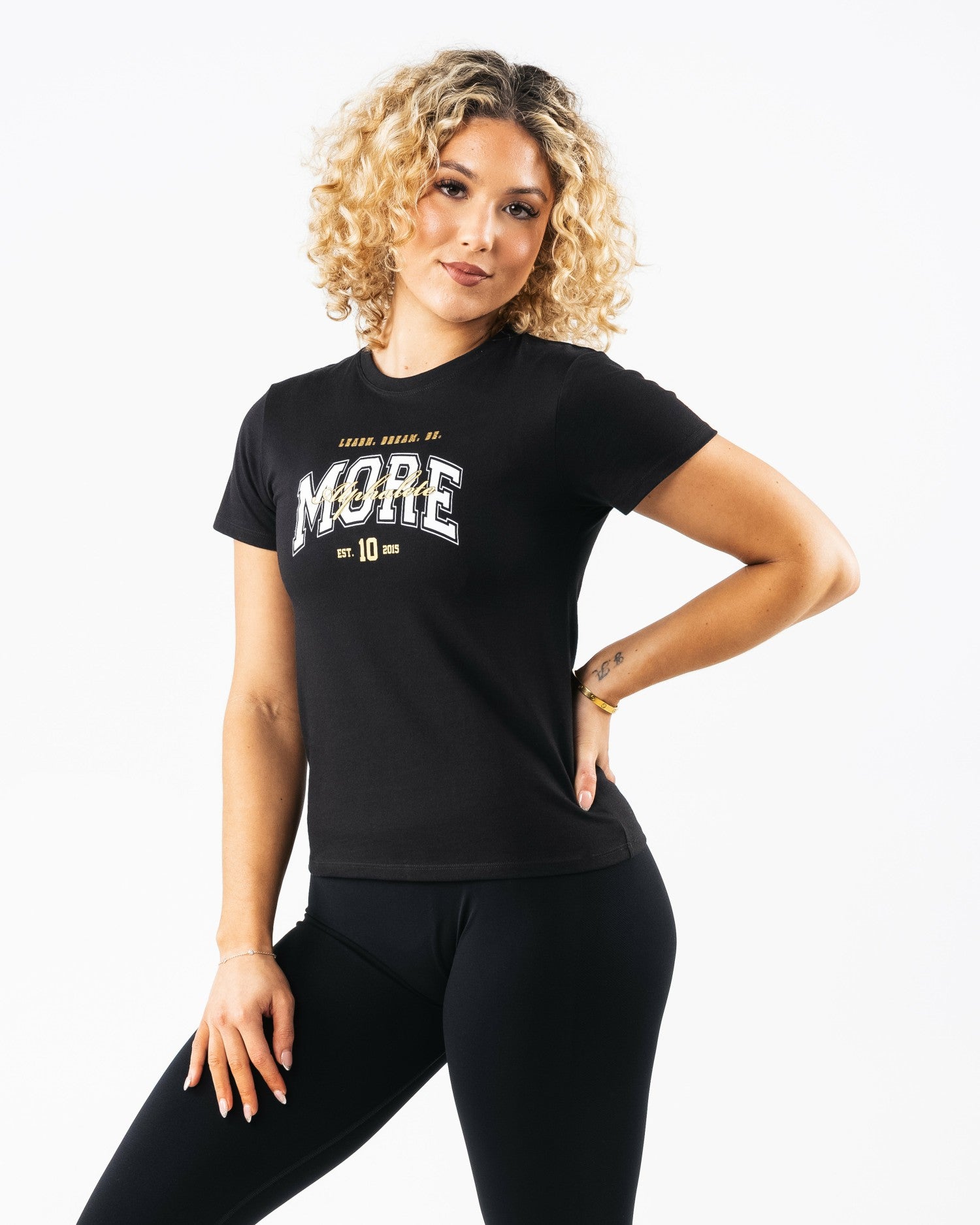 Core Tee - Black - Workout Clothes For Women | Alphalete