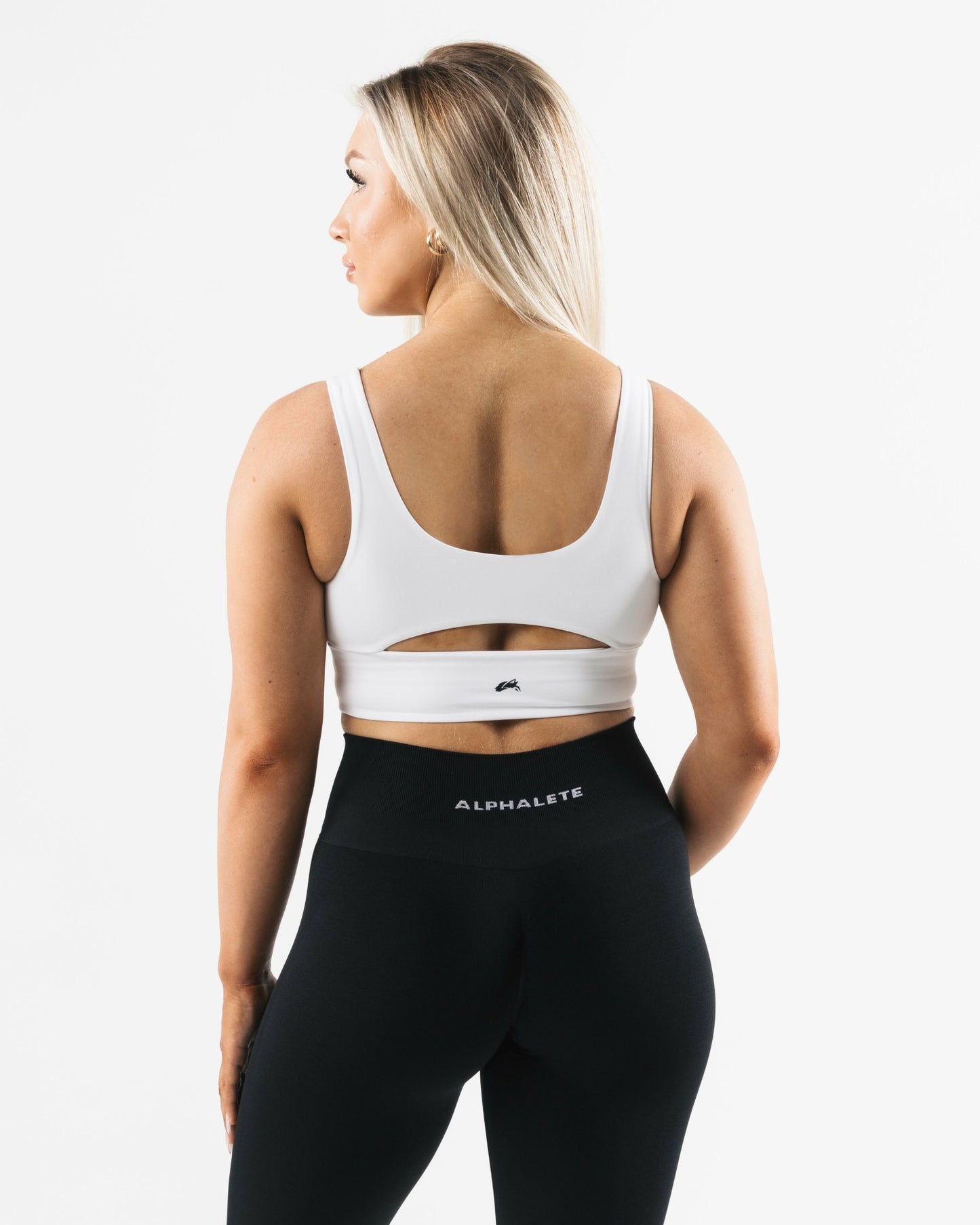 Celeste Bra A/B Cup - White - Best Sports Bra | Alphalete