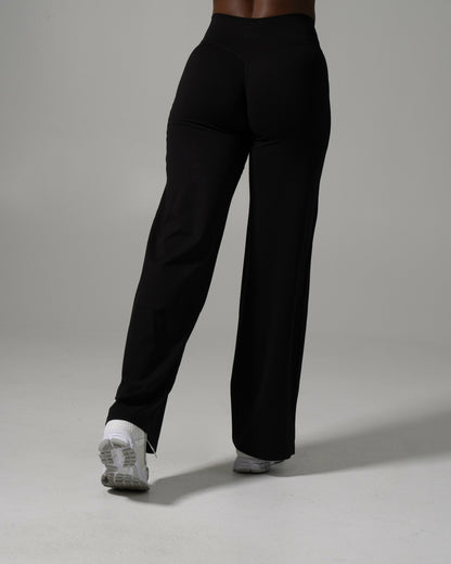 Aura Wide Leg Pant Long - Black | Alphalete
