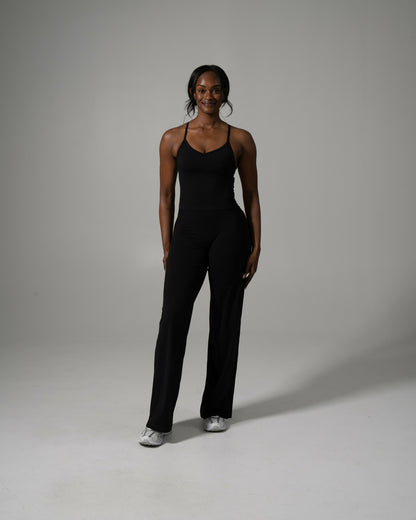 Aura Wide Leg Pant Long - Black | Alphalete