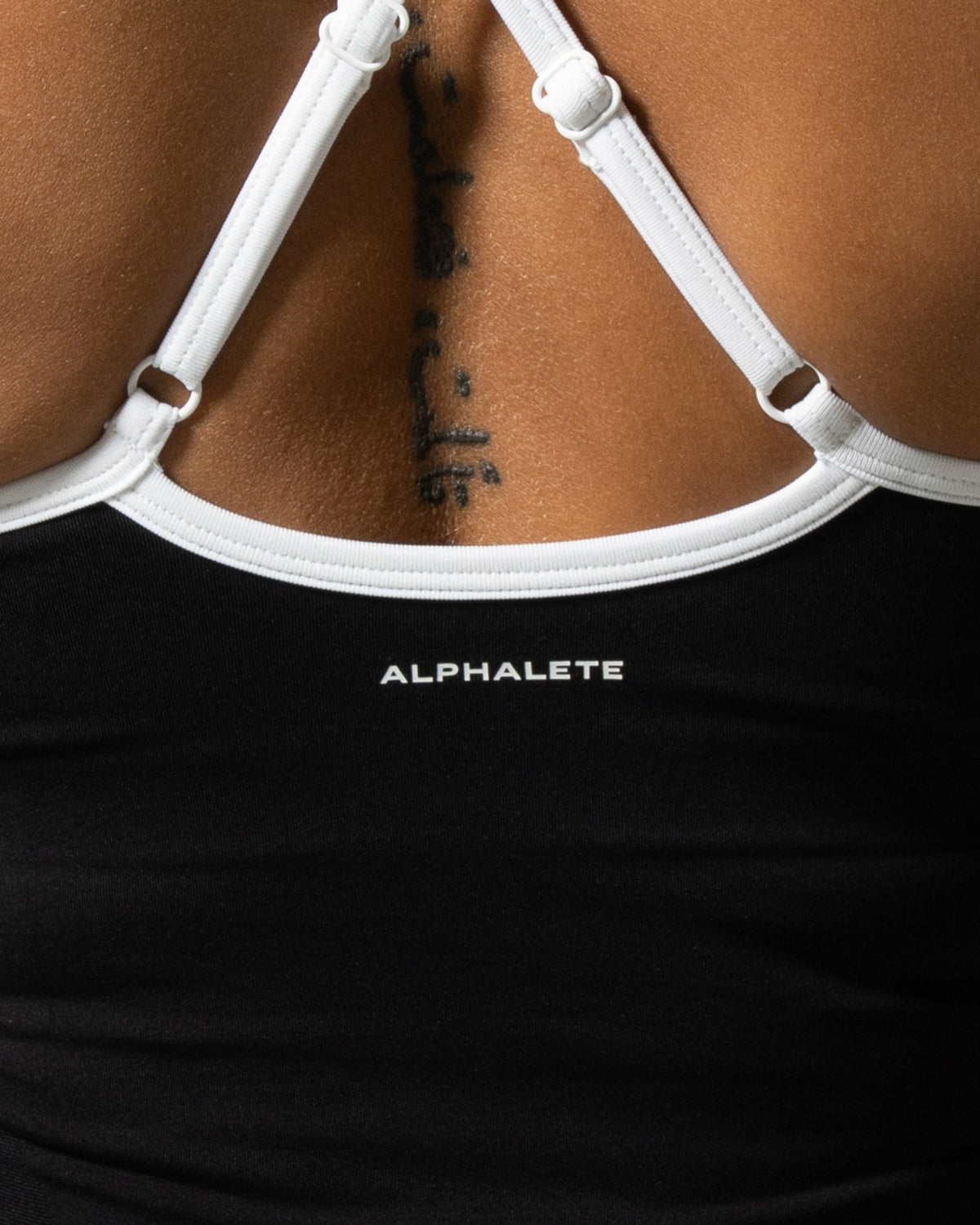 Crossed Push Tank - Black Contrast | Alphalete