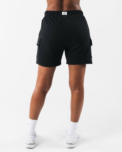 Cargo Short - Black - Workout Clothes For Women | Alphalete