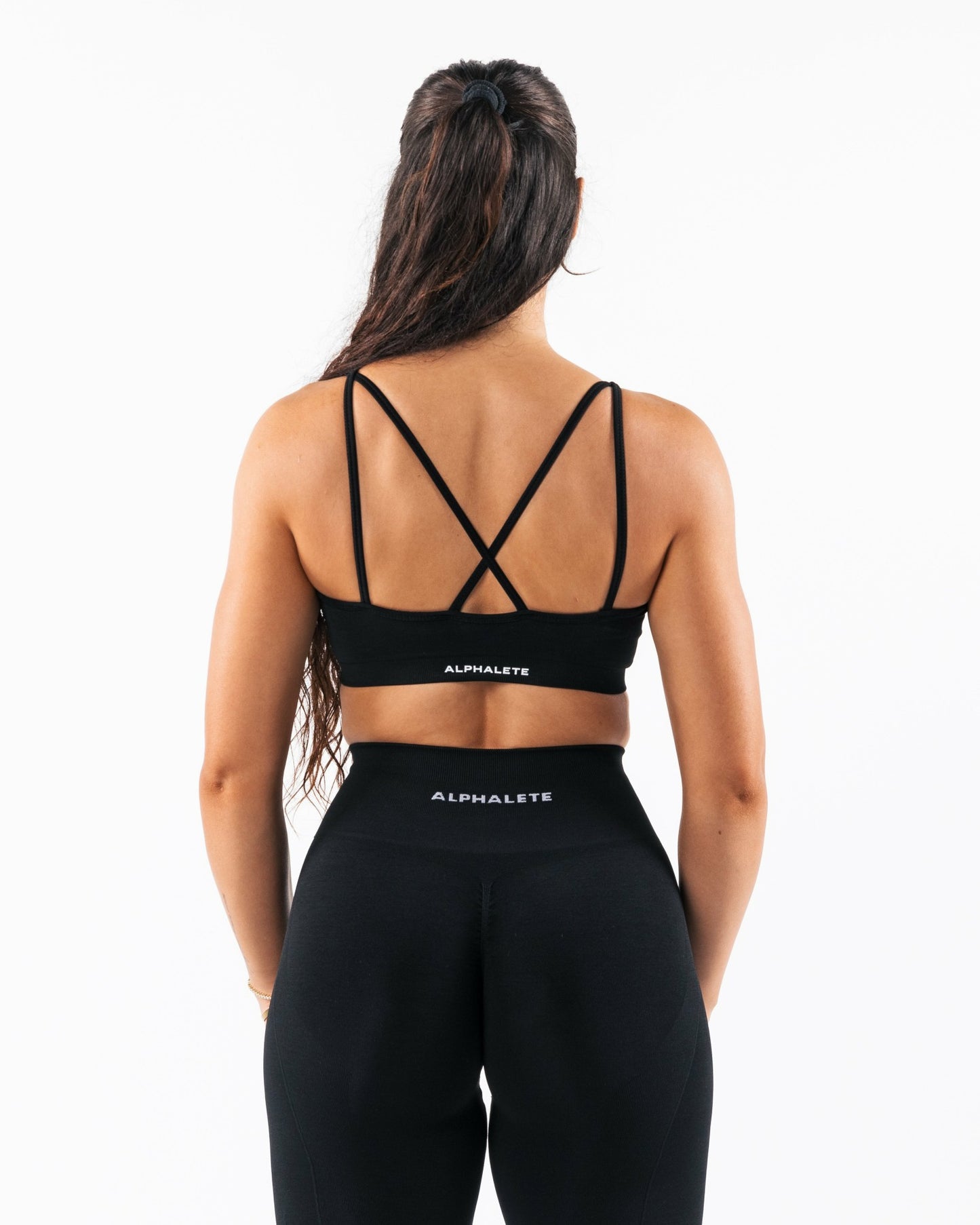 Amplify Excel Bra - Black - Best Sports Bra | Alphalete