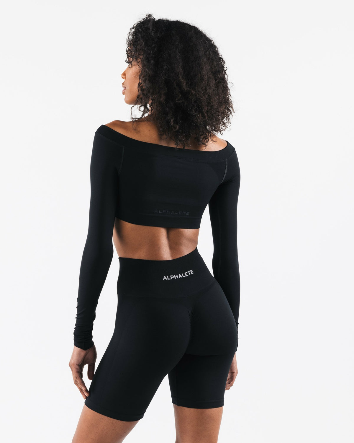 Amplify Halley LS - Black - Workout Clothes | Alphalete