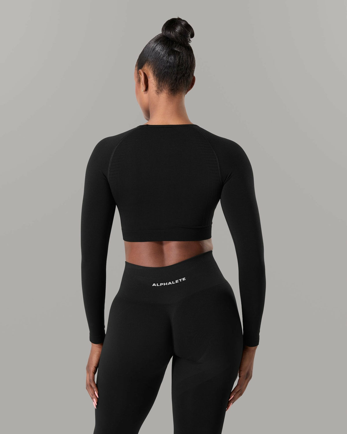 Amplify LS - Black - Workout Clothes | Alphalete