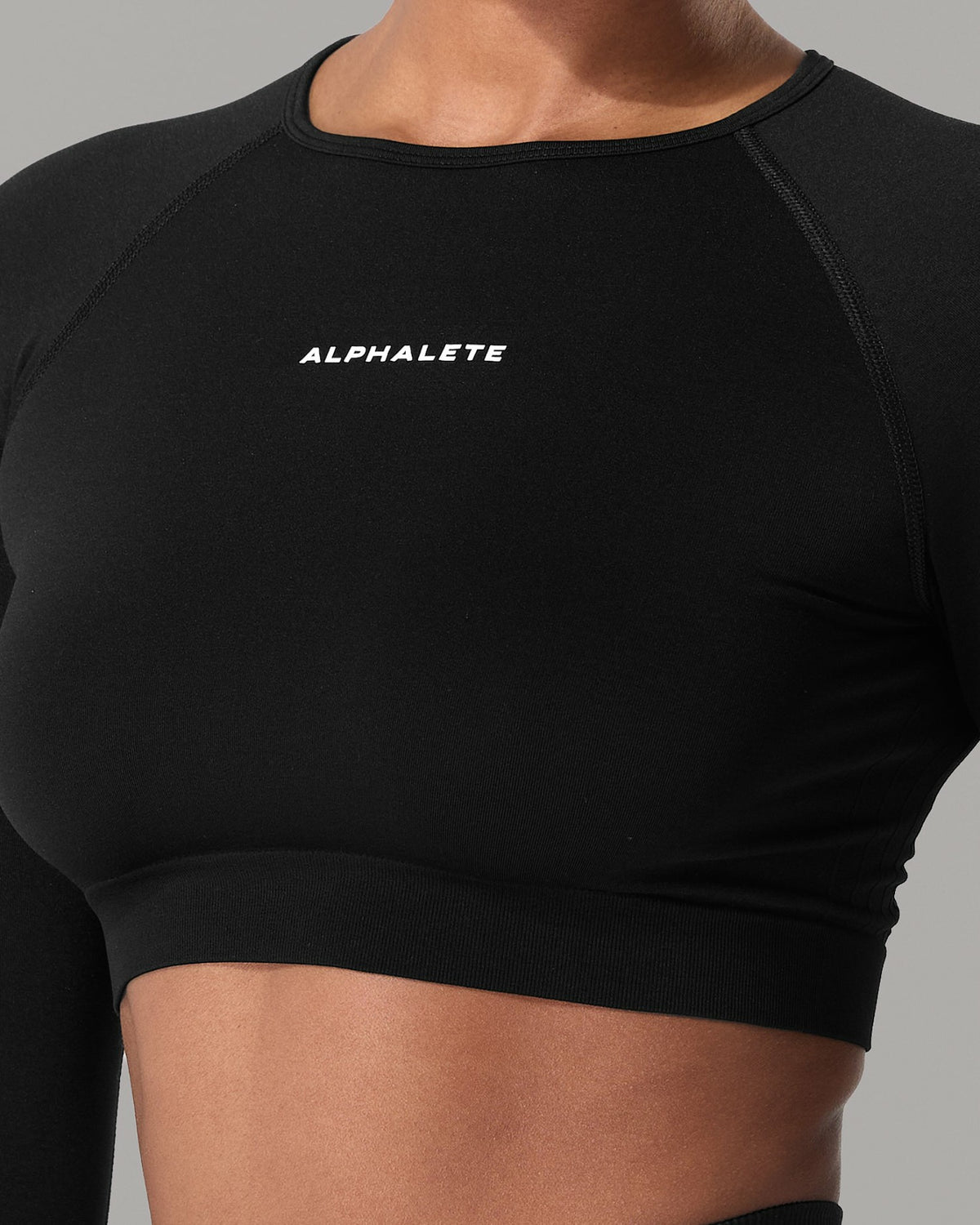 Amplify LS - Black - Workout Clothes | Alphalete