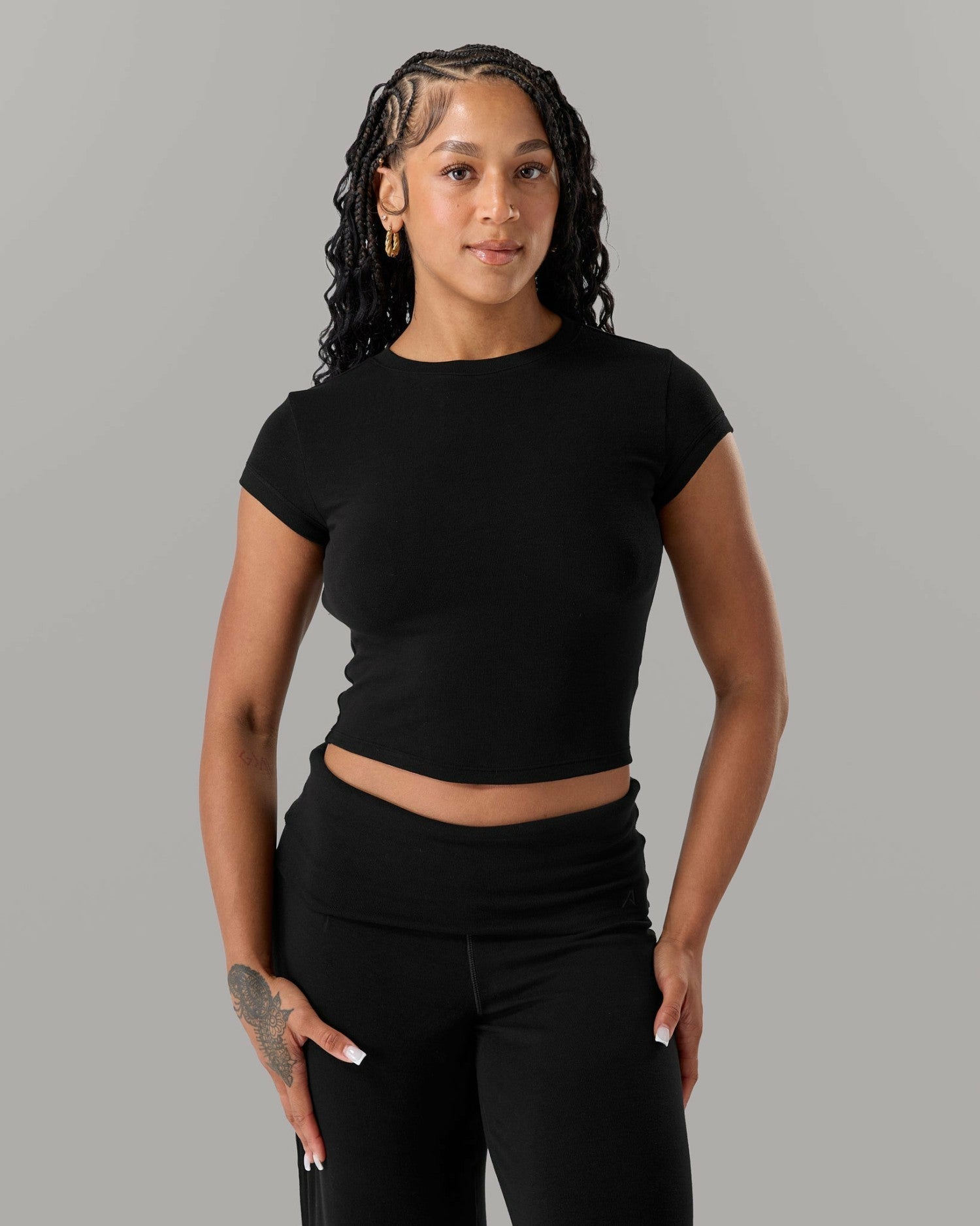 Cloud Tee - Black - Workout Clothes For Women | Alphalete
