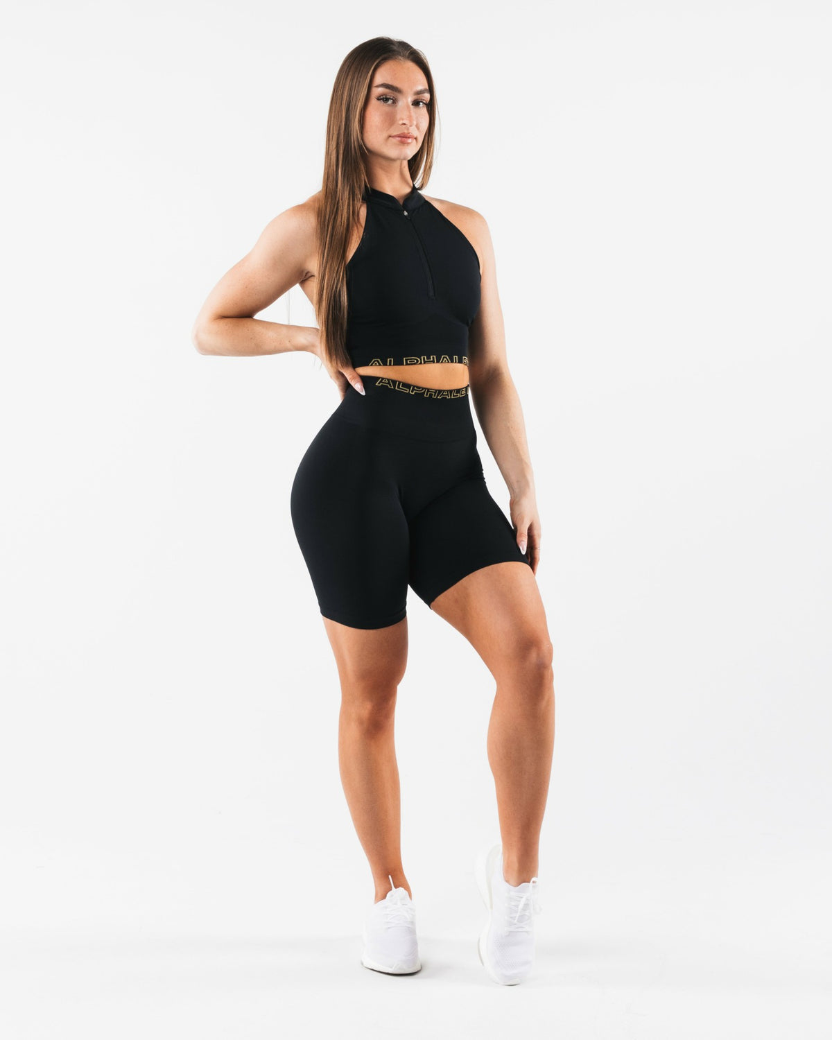 Amplify Gravity Ultra-High Rise Biker Short - Black SE | Alphalete