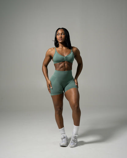 Pump Mid Rise Short - Juniper Green | Alphalete