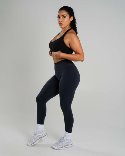Amplify Mid Rise Legging - Deep Navy | Alphalete