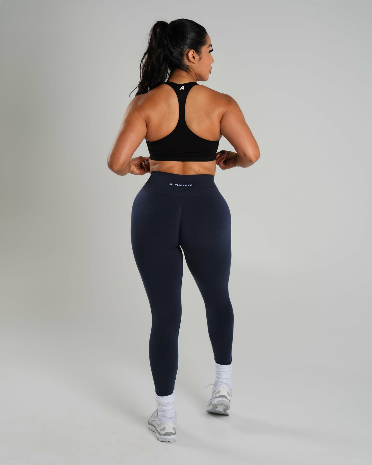 Amplify Mid Rise Legging - Deep Navy | Alphalete